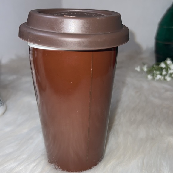 L. L. Bean Brown Ceramic Tumbler With Silicone Cover - Picture 3 of 7